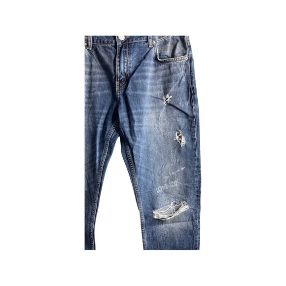 ZARA Z1975 Stamp distressed Basic Denim Jeans size 6 - Picture 7 of 13